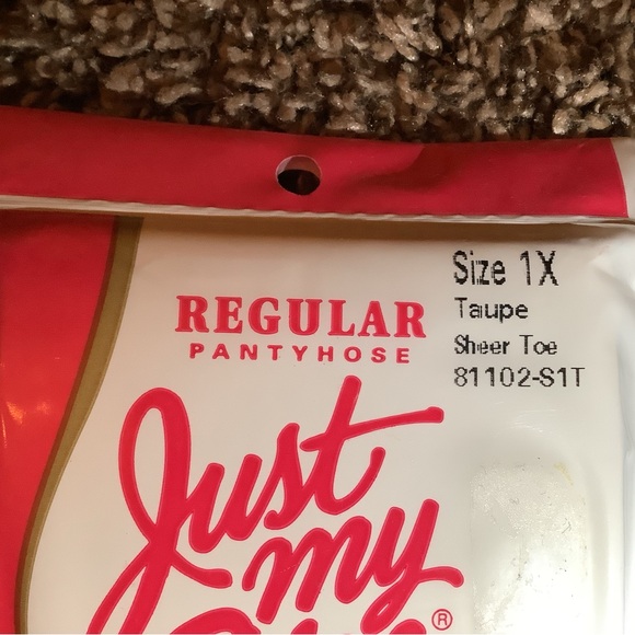 Just My Size by Leggs sheer toe pantyhose, color taupe, size: 1X - Picture 3 of 9